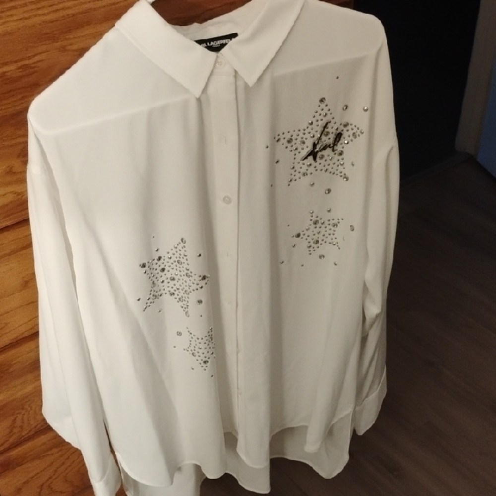 NWT Karl Lagerfeld Blouse - Picture 2 of 4